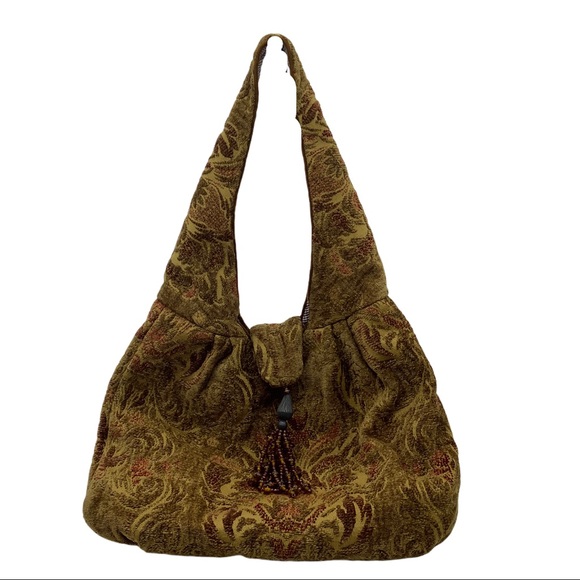 A.S. Giulia Handbags - A.S. Giulia Purse hobo sling bag bead tassel
